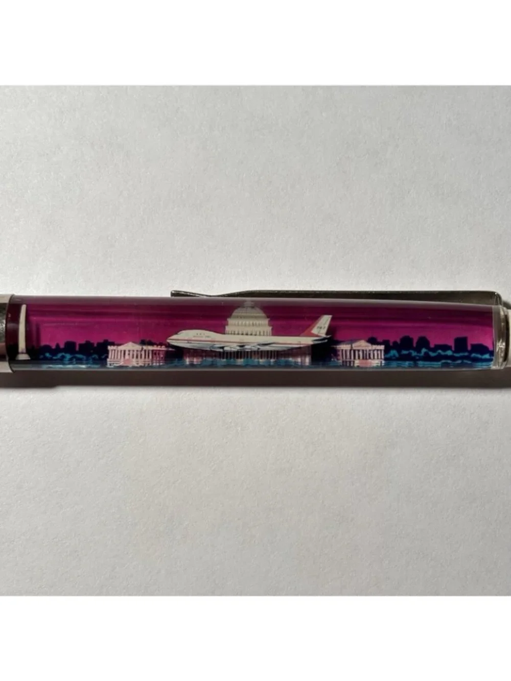 Washington DC Floaty Pen Nation's Capital 747 Airplane Moves by Capitol Vintage